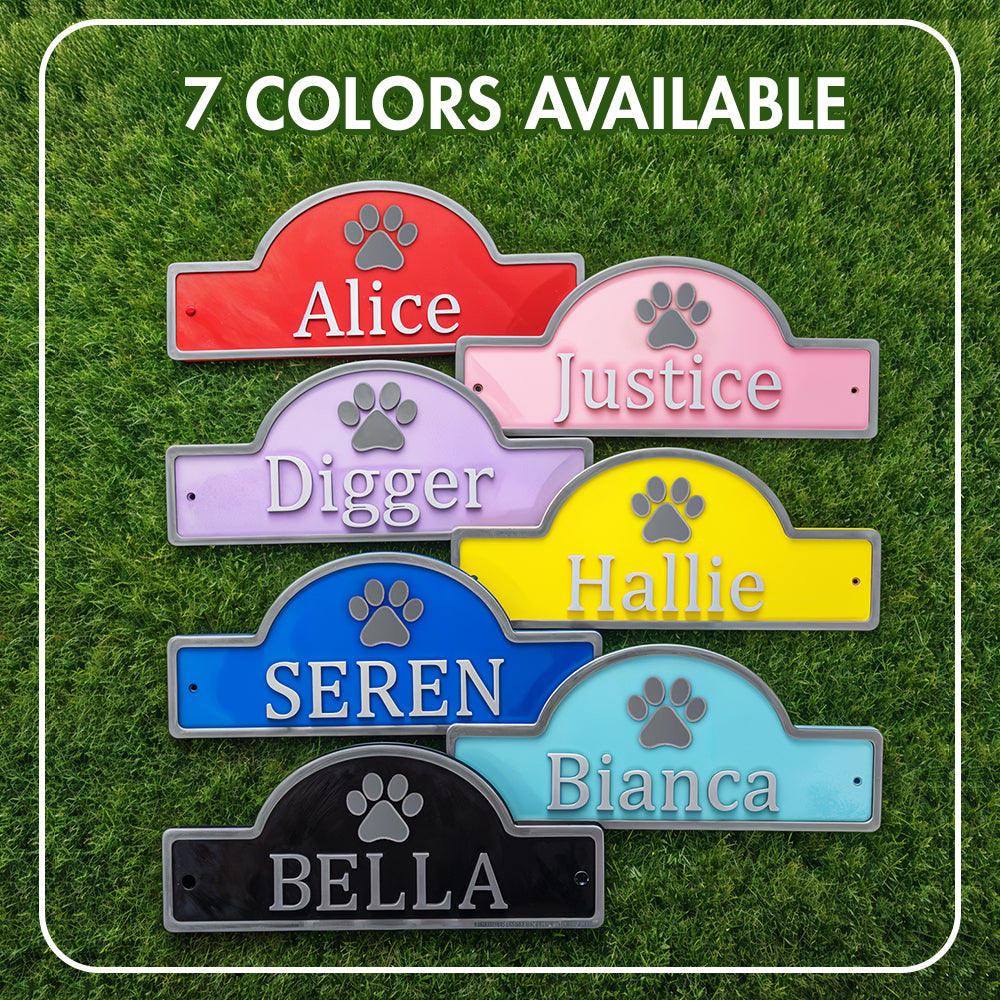 Personalized 3D PLA Dog Cat Door Sign