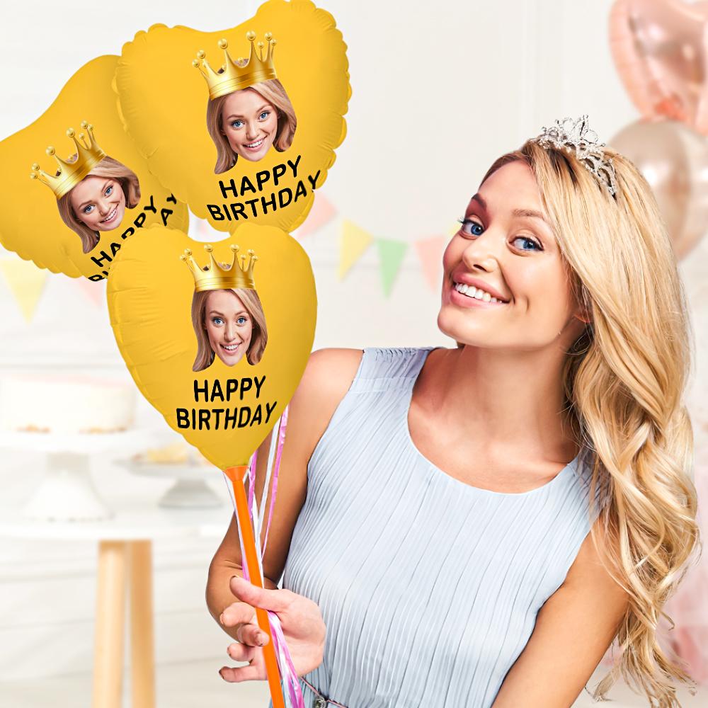 Custom Happy Birthday Balloons Personalized Face Balloon Decoration for Birthday