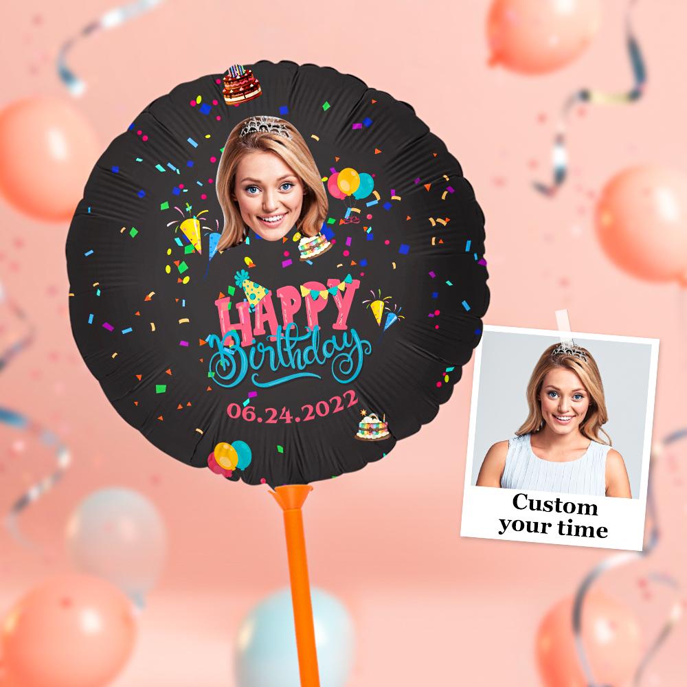 Personalized Photo Happy Birthday Balloons for Birthday Party Decoration Supplies