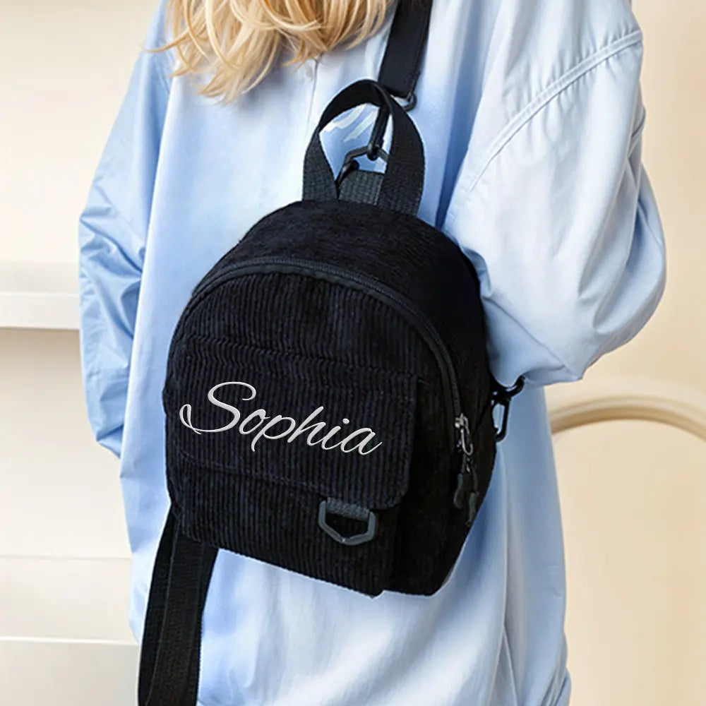 Personalized Mini Backpack with Name Child School Bag Back to School Gift