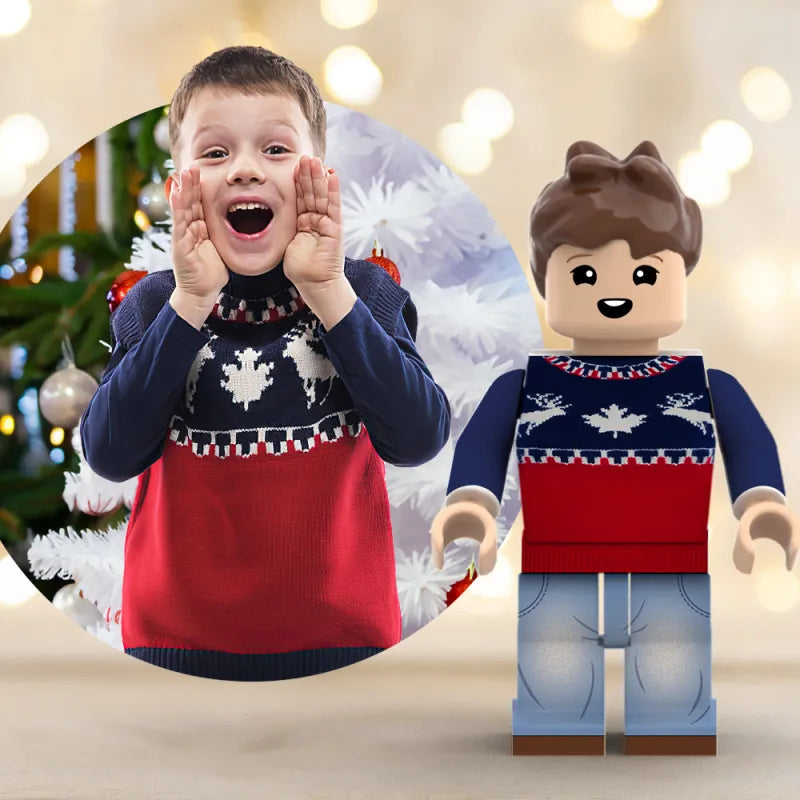 Full Body Custom Minifigs Personalized Photo MiniFigs Christmas Gift (10 Business Days for Production)