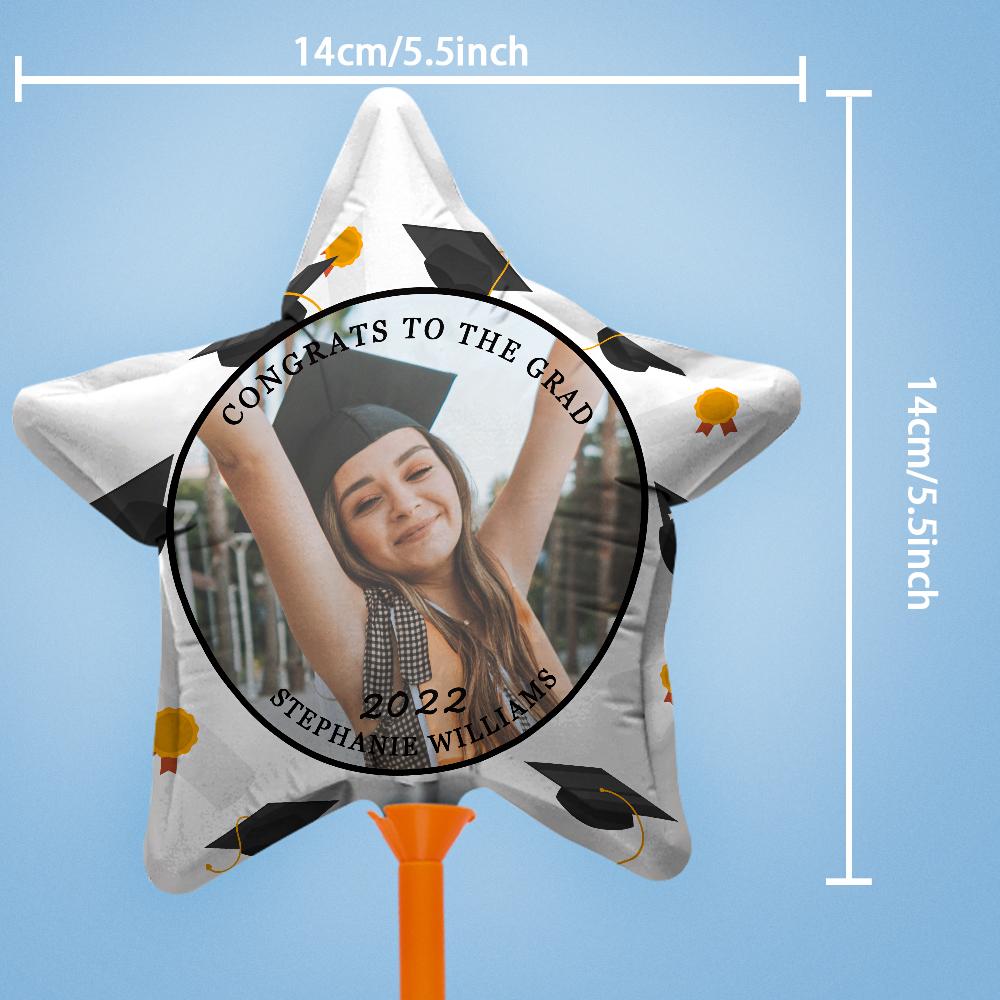 CONGRATS TO THE GRAD Balloons Custom Photo Graduation Balloons Party Supplies