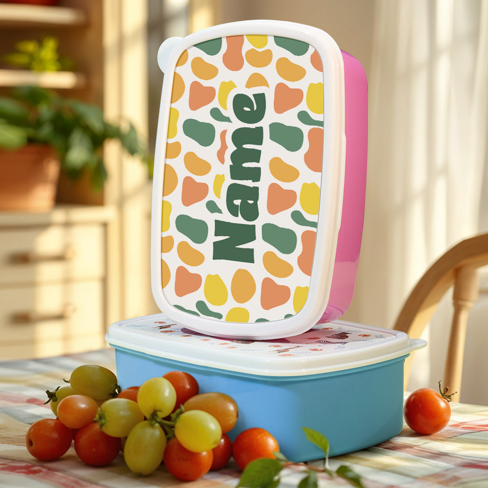 Personalized Lunch Box with Name Colourful Lunch Box Birthday Gift for Kids