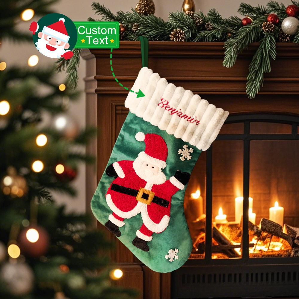 Personalized Christmas Stocking with Name Embroidery Christmas Stockings Gift for Family