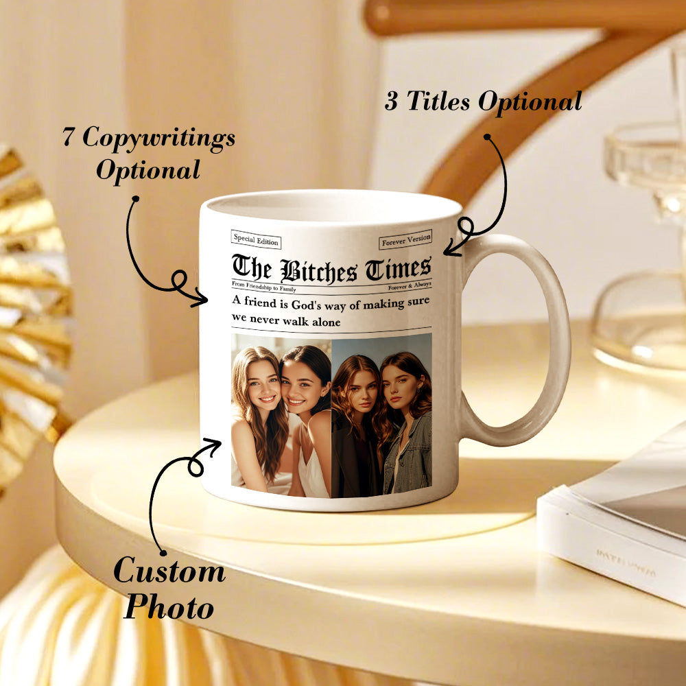 Personalized The Besties Times Mug Friendship Photo Mug Gifts for BFF