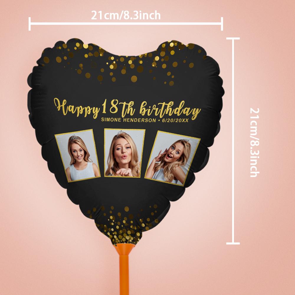 Custom Photo Happy Birthday Balloons for Birthday Party Decoration Supplies