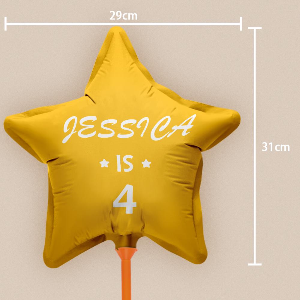 Personalized Star Birthday Balloons for Birthday Party Decoration Supplies