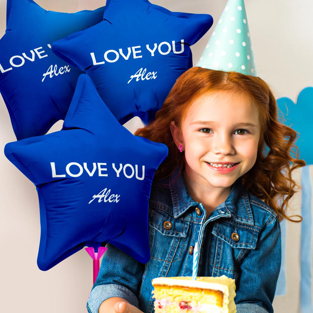 Custom Name Star Balloons for Party Supplies Indoor Outdoor Decor