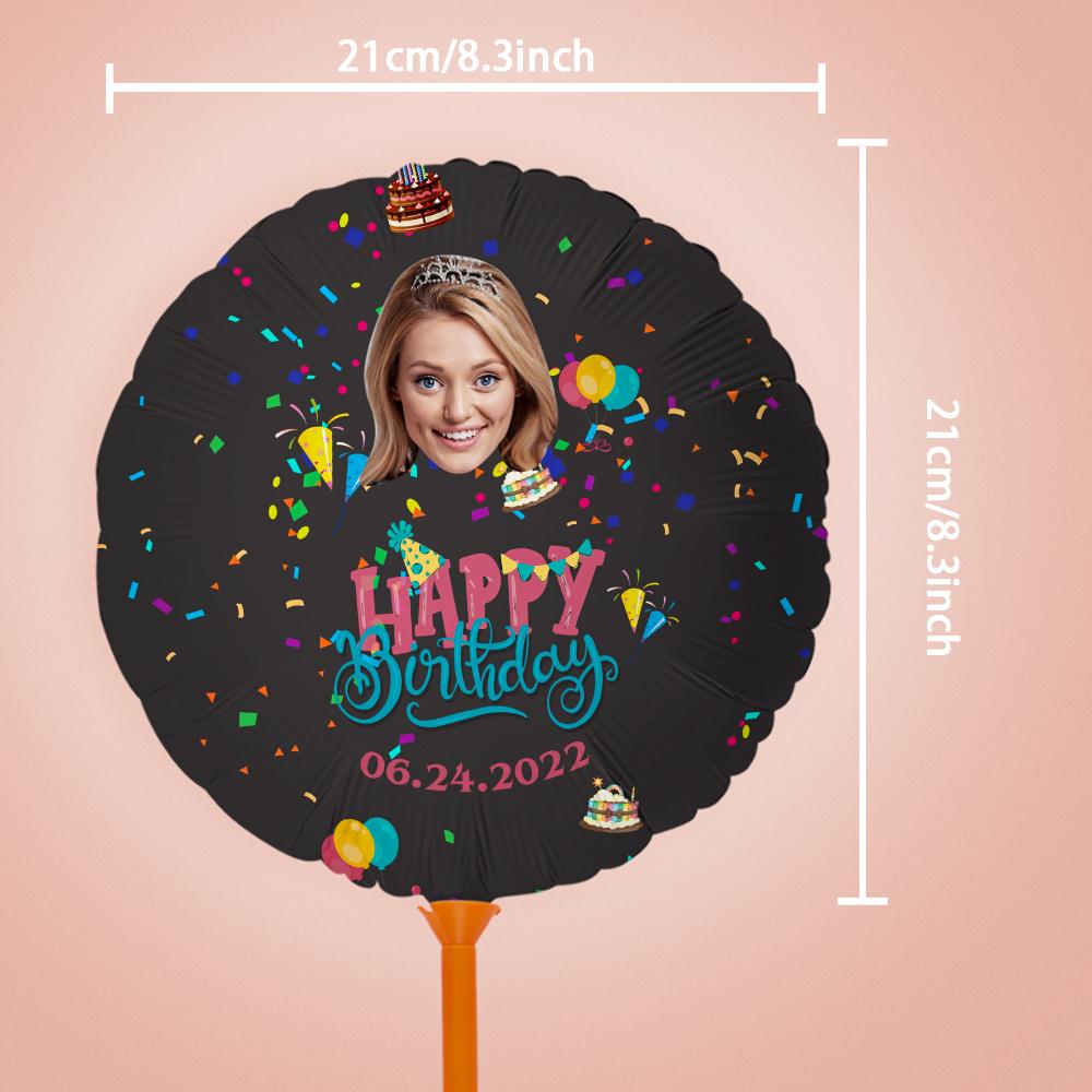 Personalized Photo Happy Birthday Balloons for Birthday Party Decoration Supplies