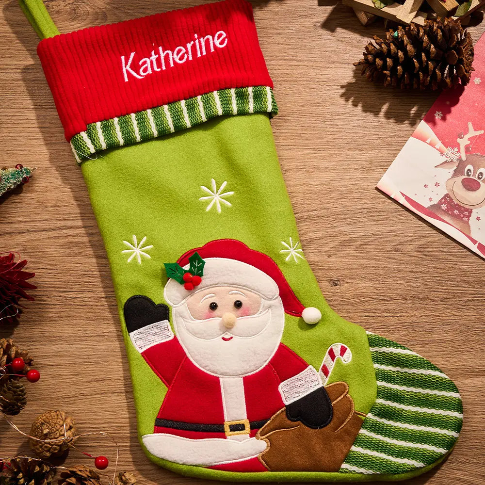 Personalized Christmas Stocking with Embroidered Name Christmas Stockings Gifts for Family