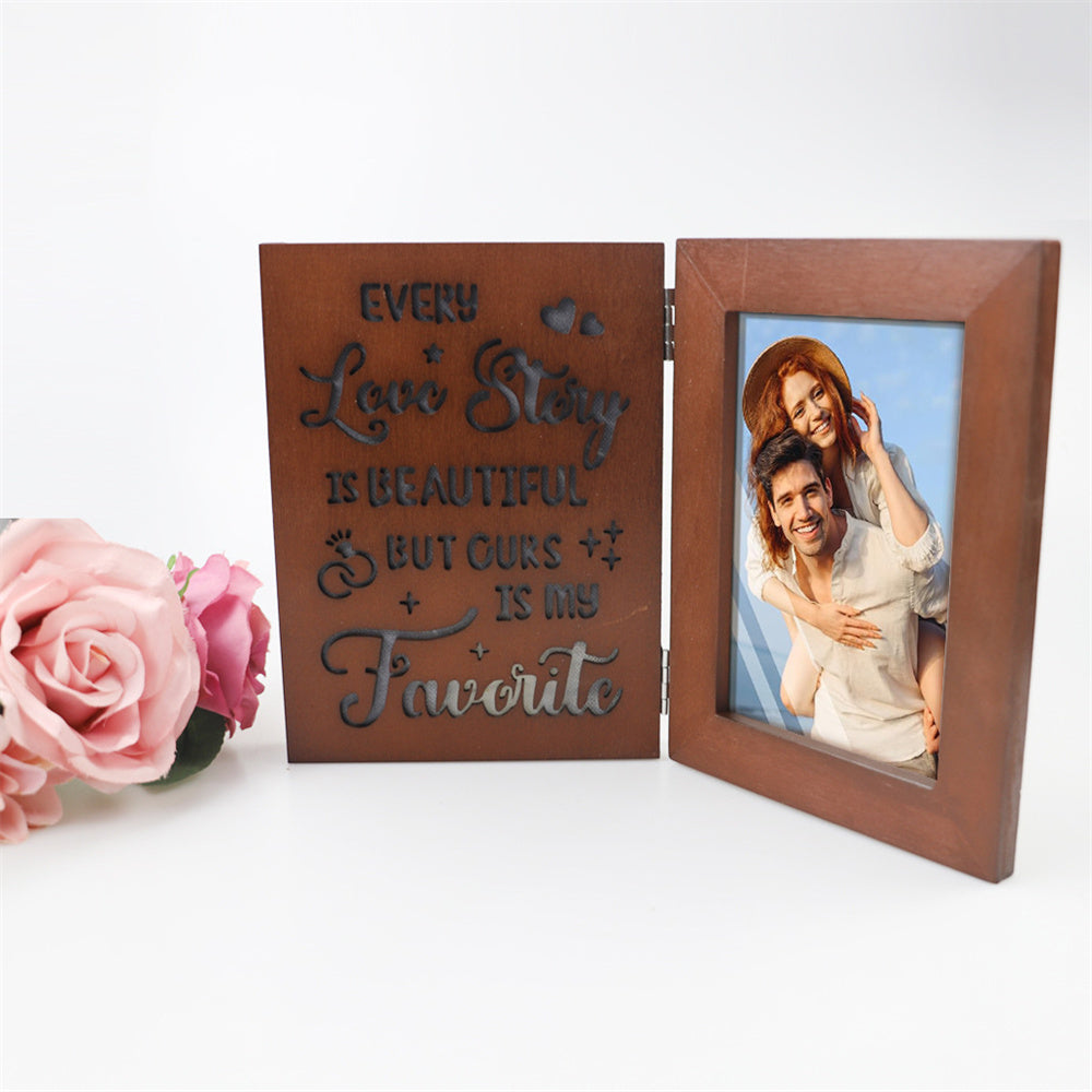 Personalized Photo Frame with Lights Gift for Father Mother Lover