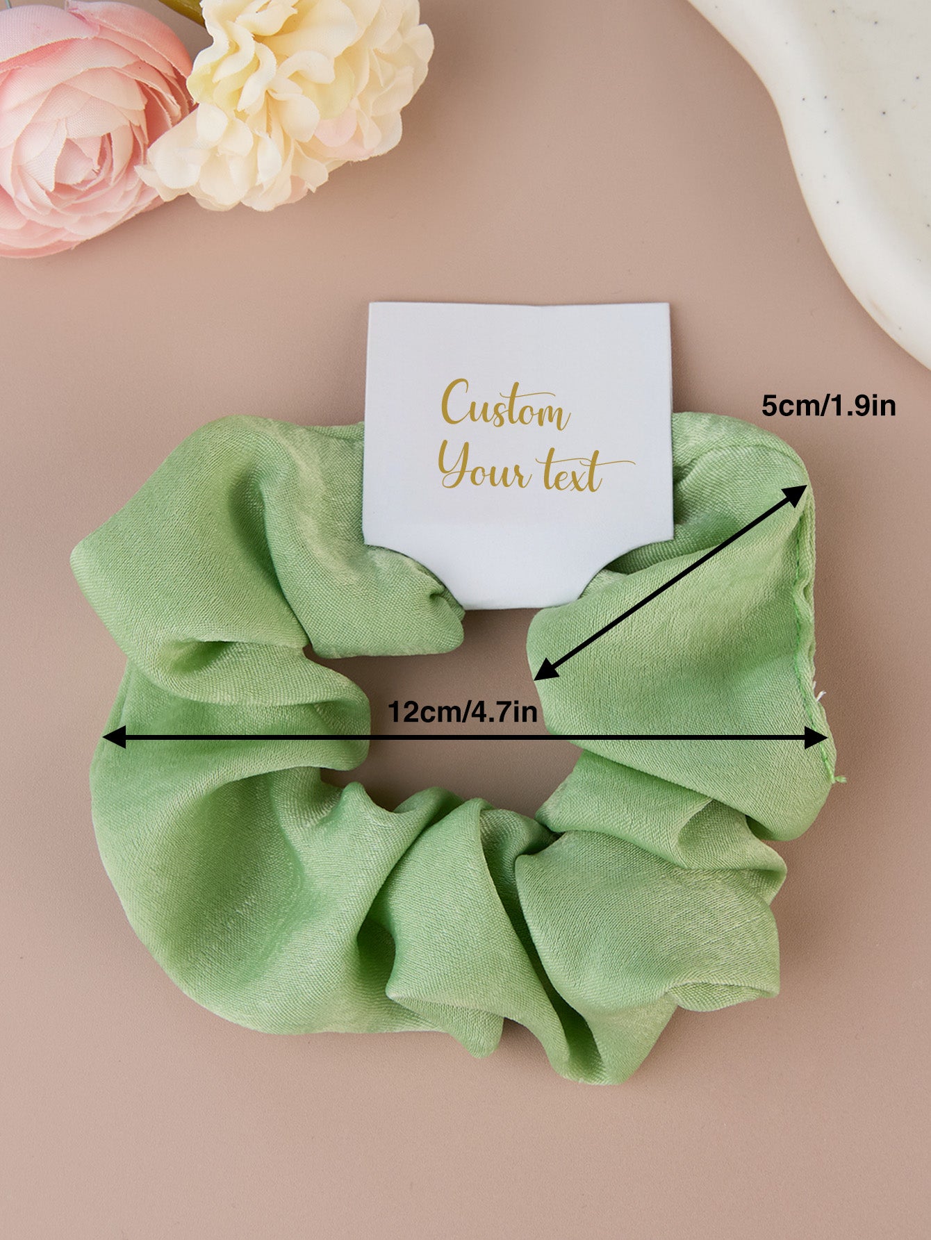 Personalized Bridesmaid Hair Scrunchies Tie the Knot Scrunchies Bridesmaid Gift