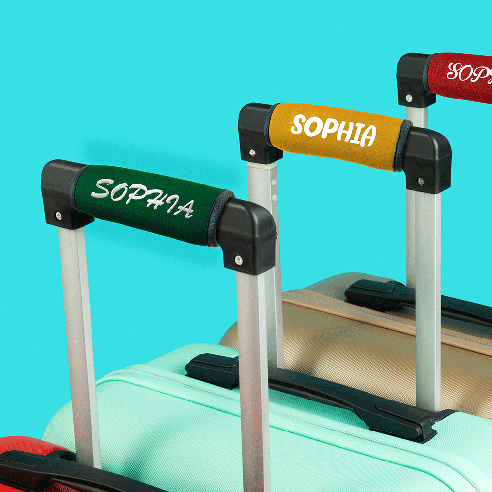 Personalized Luggage Handle Wrap Tag Travel Accessories Birthday Gift for Travel Lovers