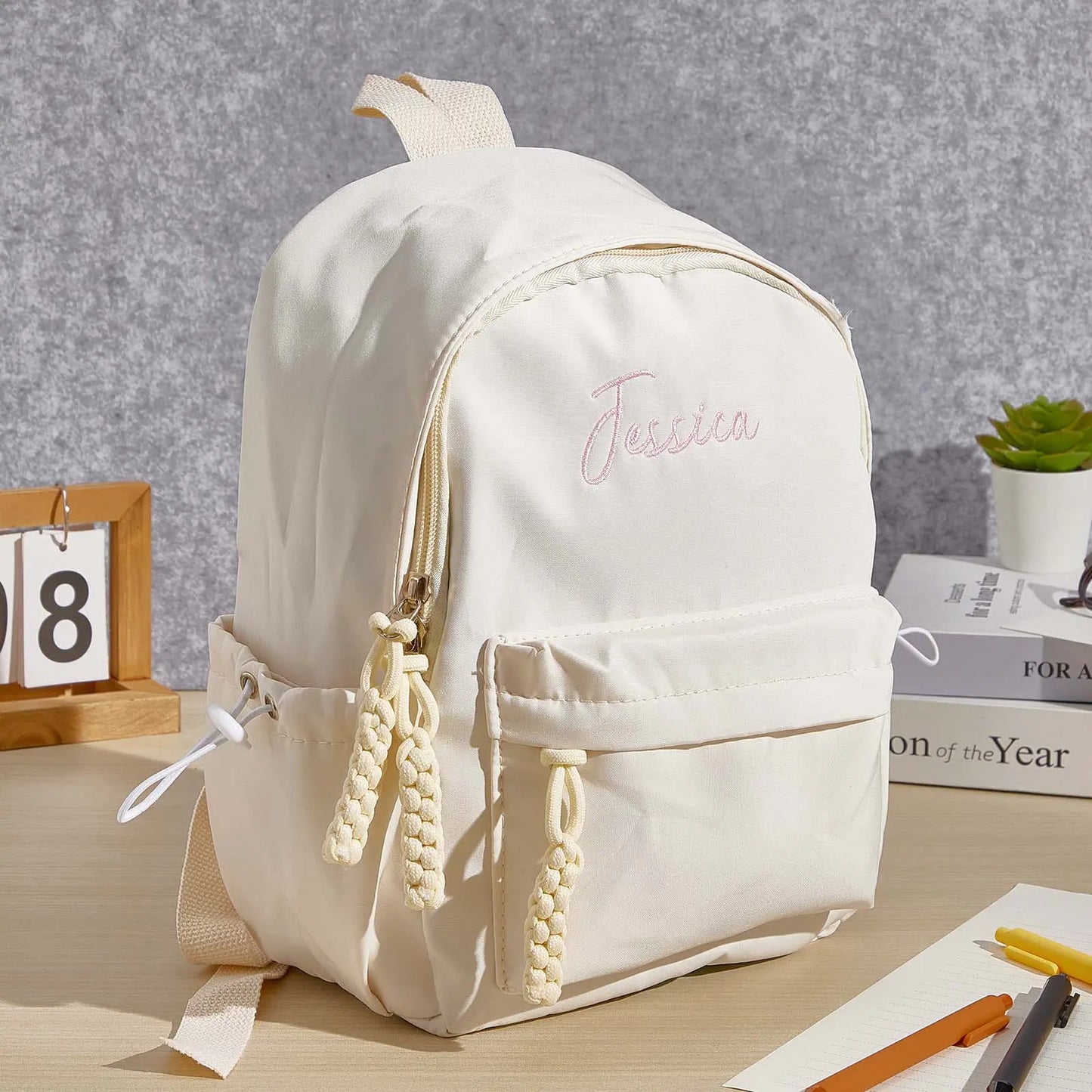 Personalized Backpack with Embroidery Name Kids Backpack Back to School Gift for Girls