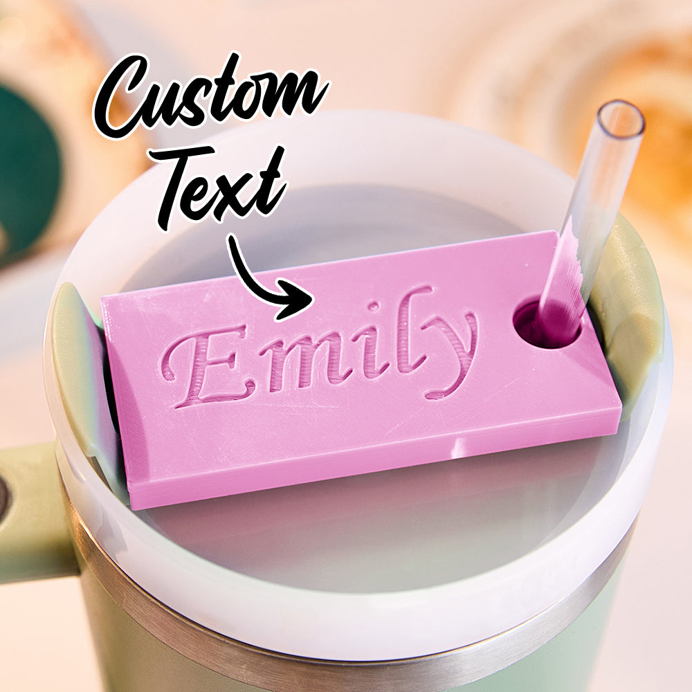 Custom 3D Printing Tumbler Name Plate Tag for 40oz Stanley Tumbler Gift for Her