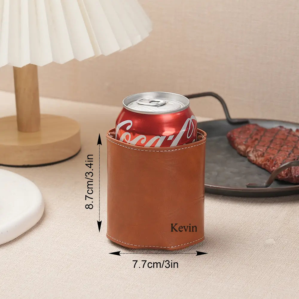 Personalized Groomsmen Can Cooler Holder Engraved Can Cooler Groomsman Gift Ideas