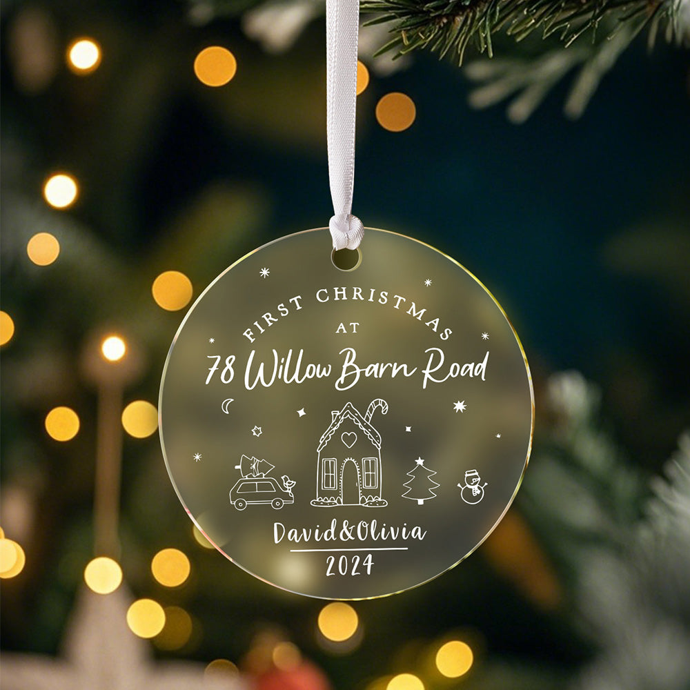 Personalised First Christmas in New Home Ornament New Home Ornament for Housewarming Gift