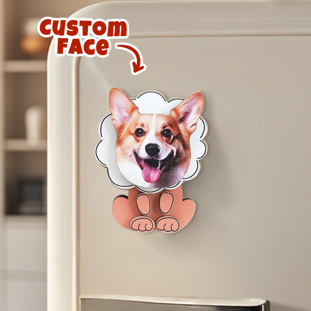 Personalized Pet Portrait Fridge Magnets Dog Refrigerator Magnet Home Decoration Gift for Pet Lover