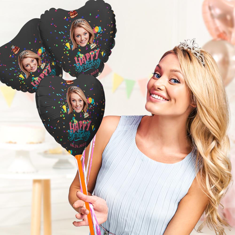 Personalized Photo Happy Birthday Balloons for Birthday Party Decoration Supplies