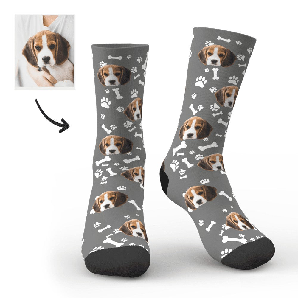 Custom Printed Face Sock Novelty Dog Avatar Socks with Photo