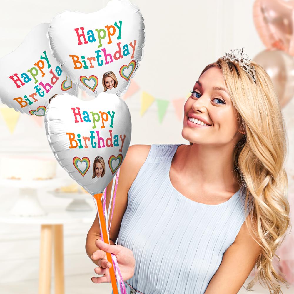 Custom Face Balloons Happy Birthday Balloon Decoration for Birthday Party