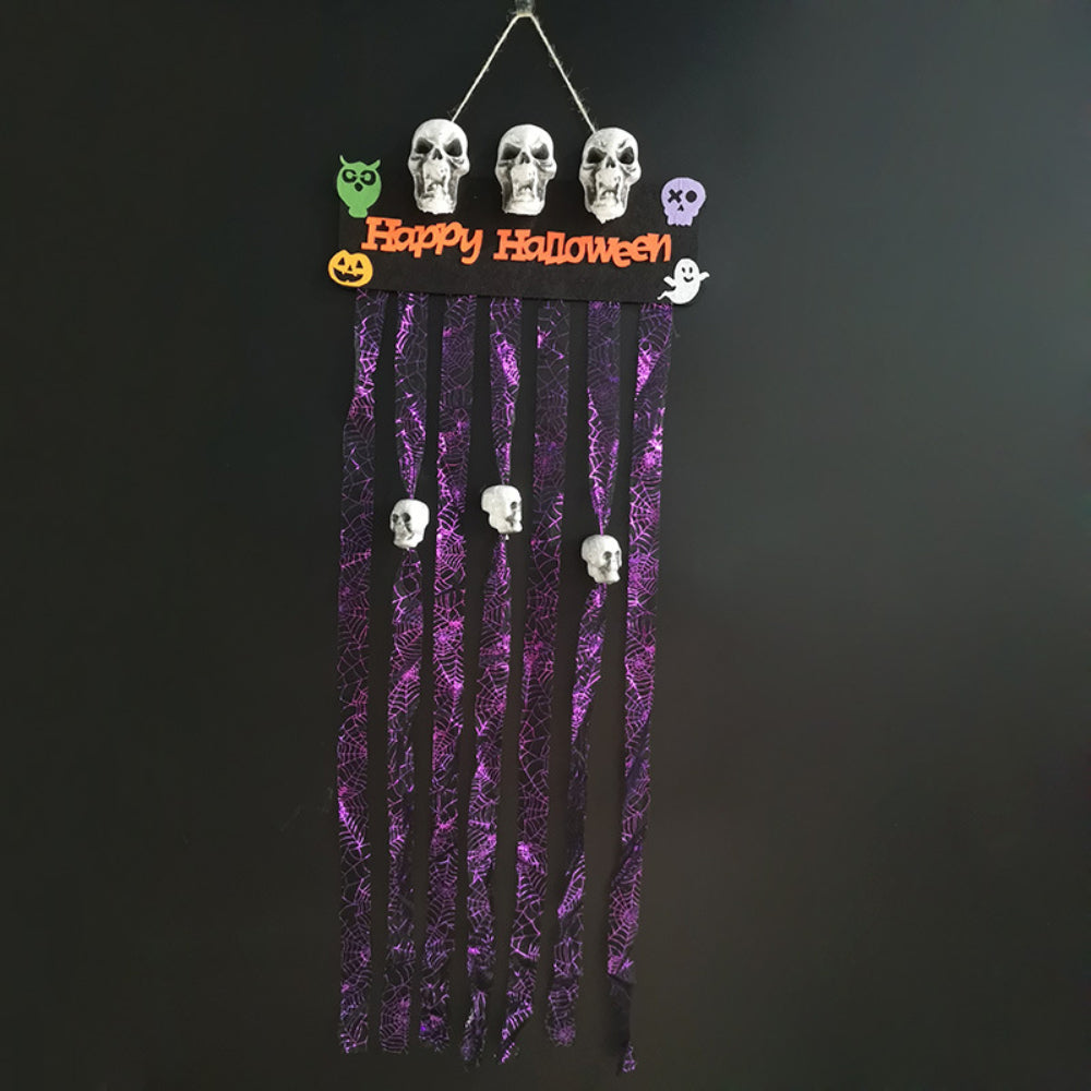 Bloody Skull Door Curtain Decorations Gift for Halloween Theme Party