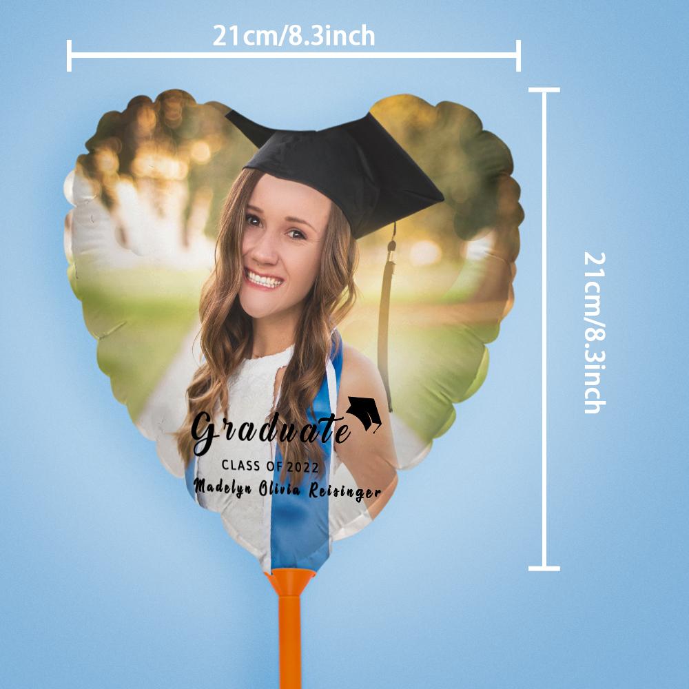 Custom Photo Balloons Graduation Party Balloons for 2022 Graduation Decor