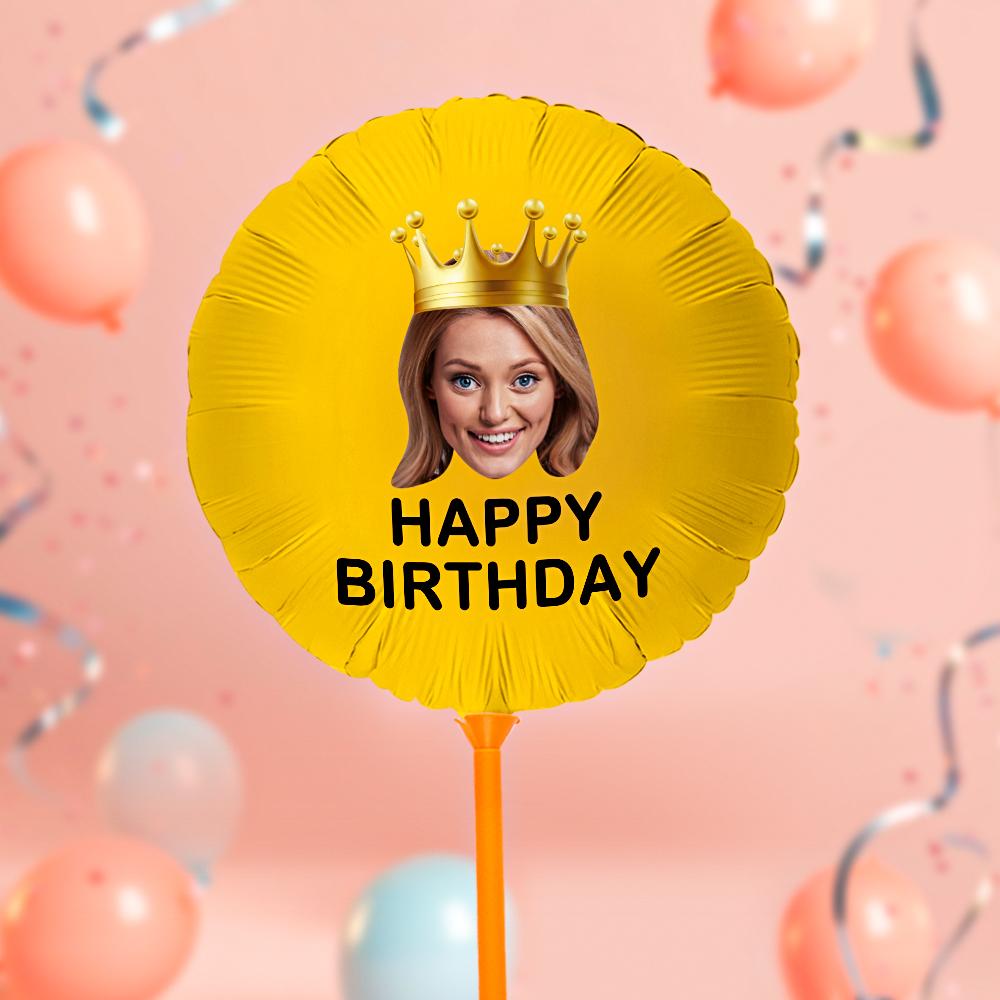 Custom Happy Birthday Balloons Personalized Face Balloon Decoration for Birthday