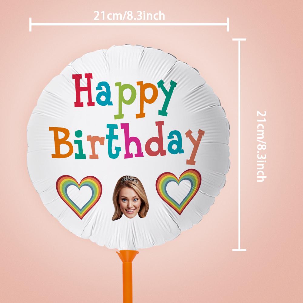 Custom Face Balloons Happy Birthday Balloon Decoration for Birthday Party