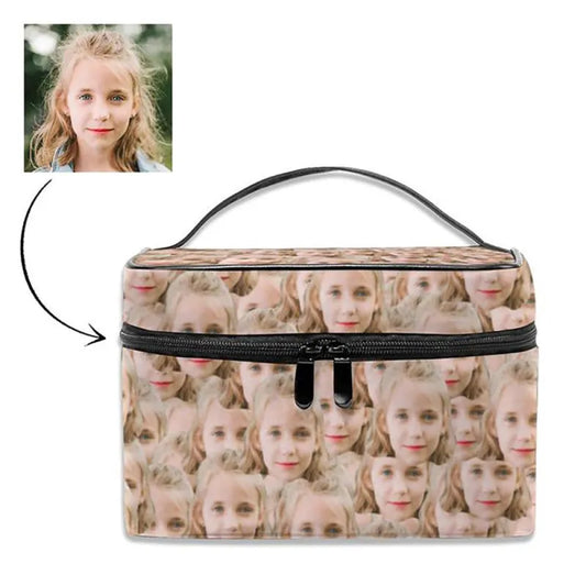 Custom Face Makeup Bag Personalized Photo Cosmetic Storage Pouch