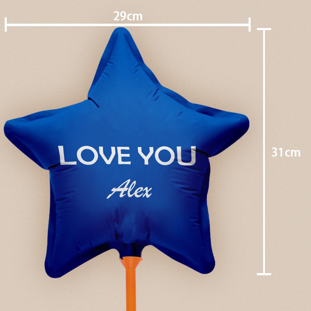 Custom Name Star Balloons for Party Supplies Indoor Outdoor Decor