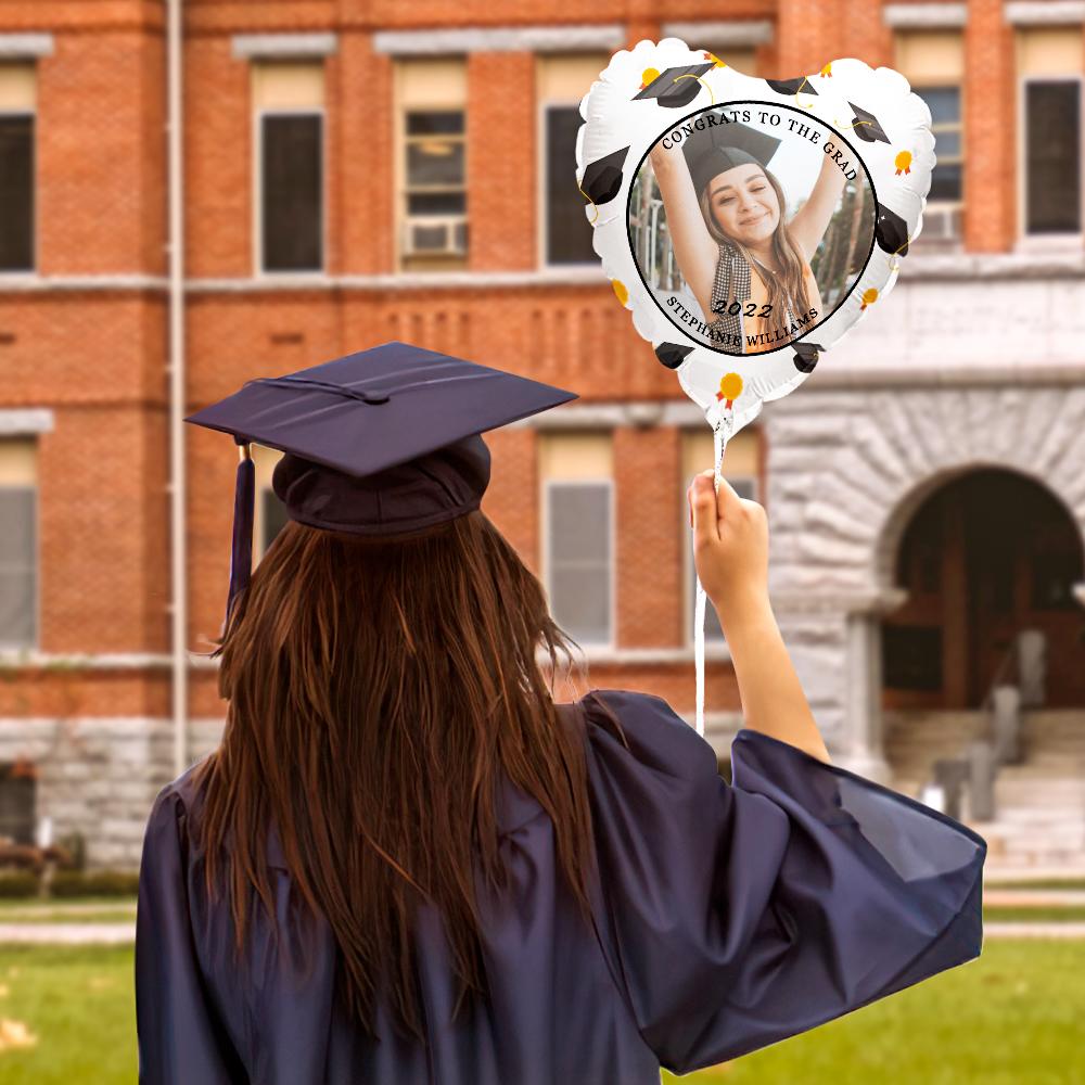 CONGRATS TO THE GRAD Balloons Custom Photo Graduation Balloons Party Supplies