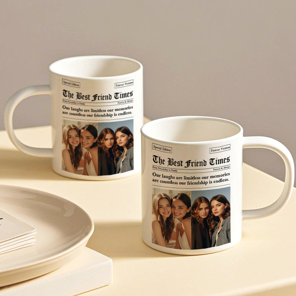 Personalized The Besties Times Mug Friendship Photo Mug Gifts for BFF