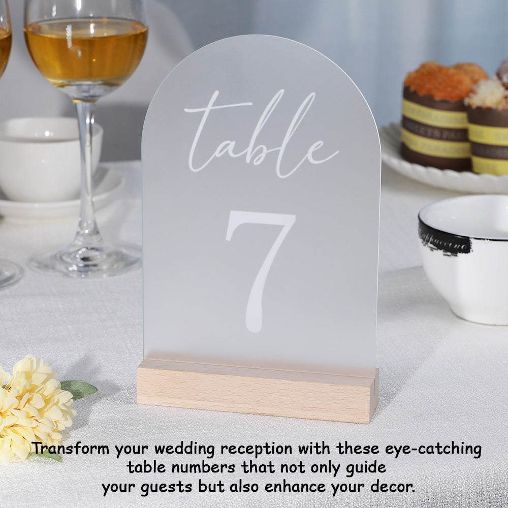 Personalized Wedding Table Numbers Custom Acrylic Table Numbers Wedding Reception Decor