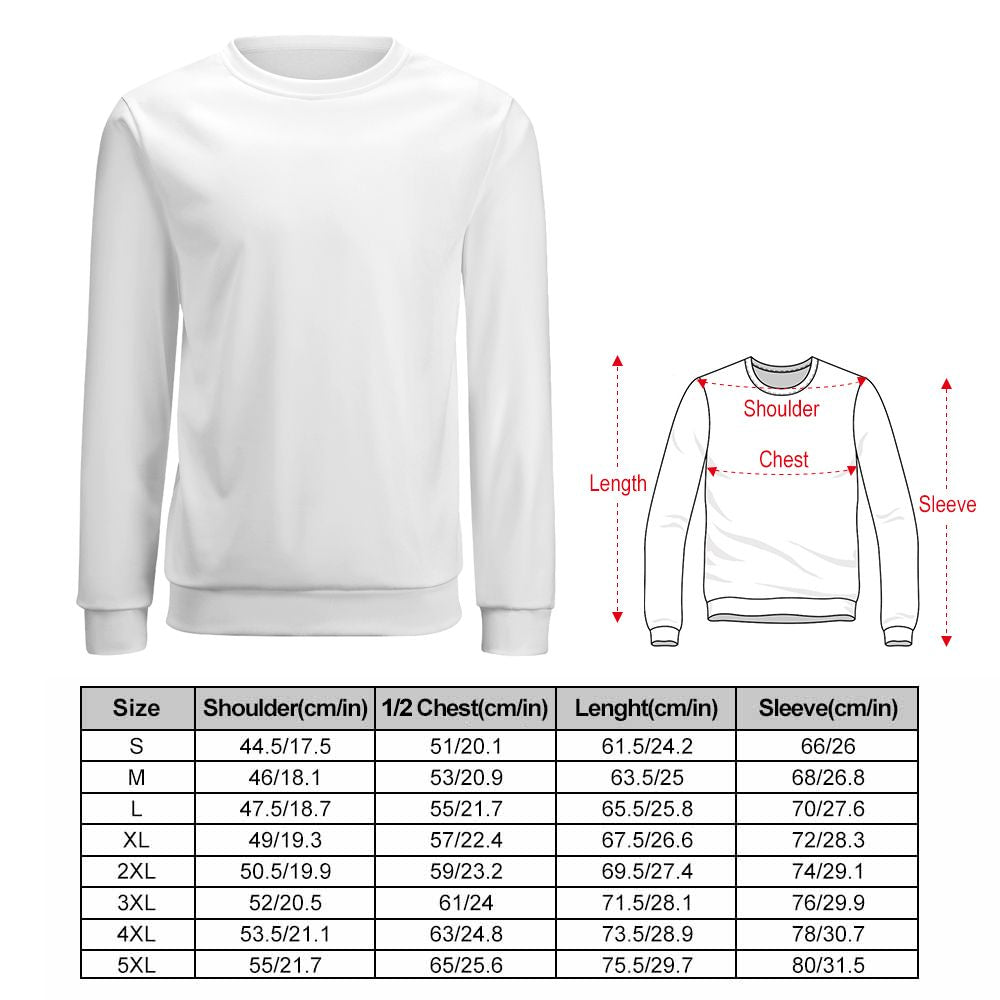 Custom Text Sweatshirt Personalized Names Round Neck Hoodie Gifts