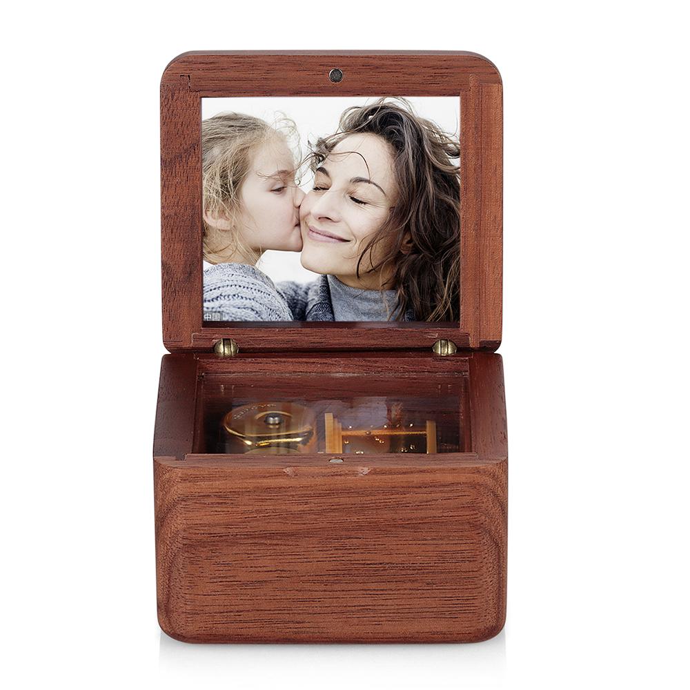 Personalized Wooden Vintage Photo Music Box