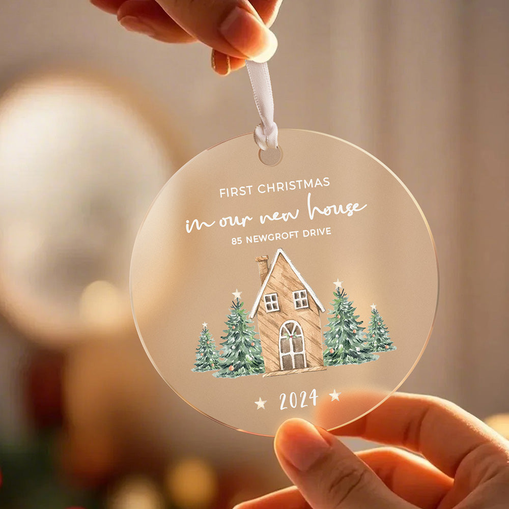 Personalised New Home Ornament First Home Christmas Ornament for Housewarming Gift