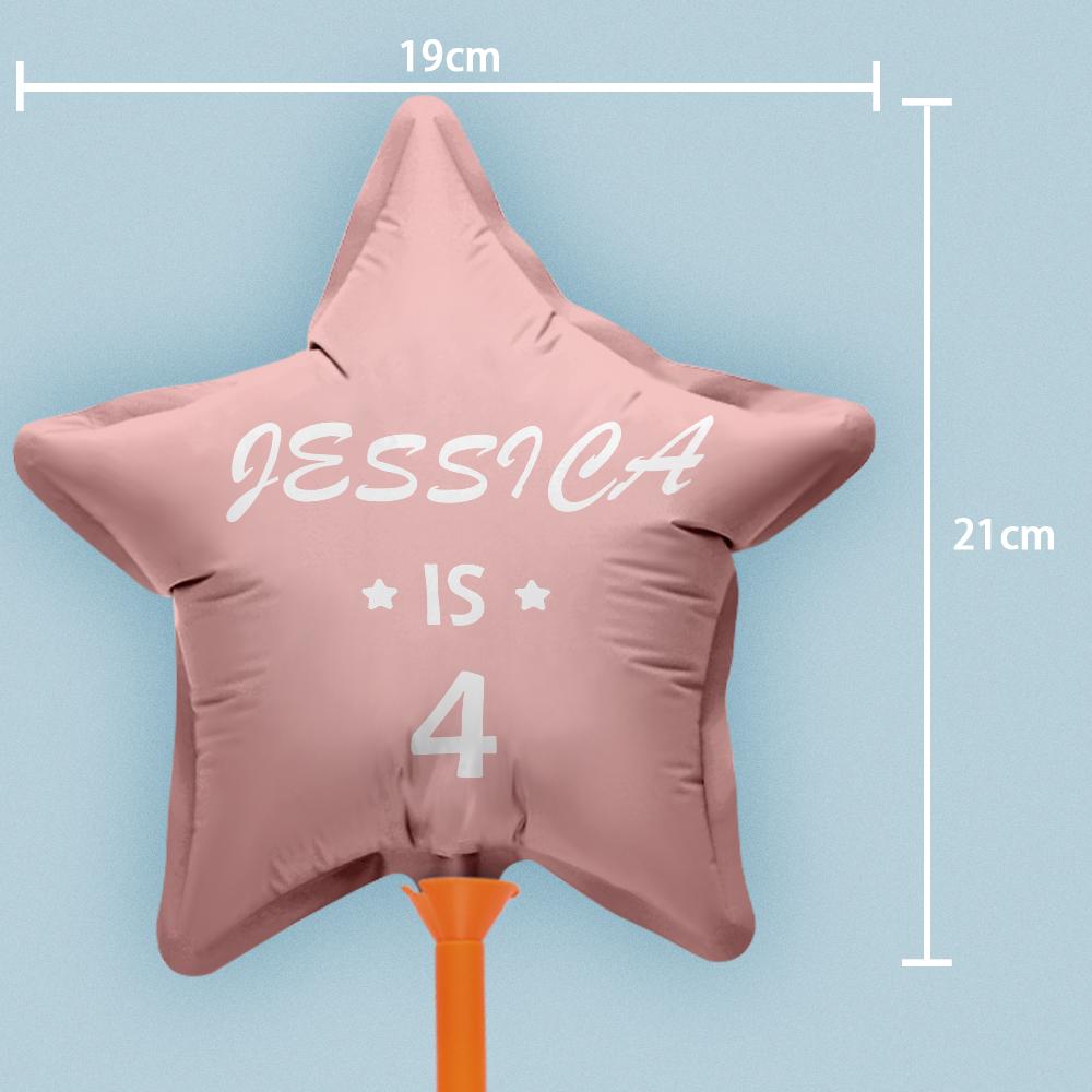 Personalized Star Birthday Balloons for Birthday Party Decoration Supplies