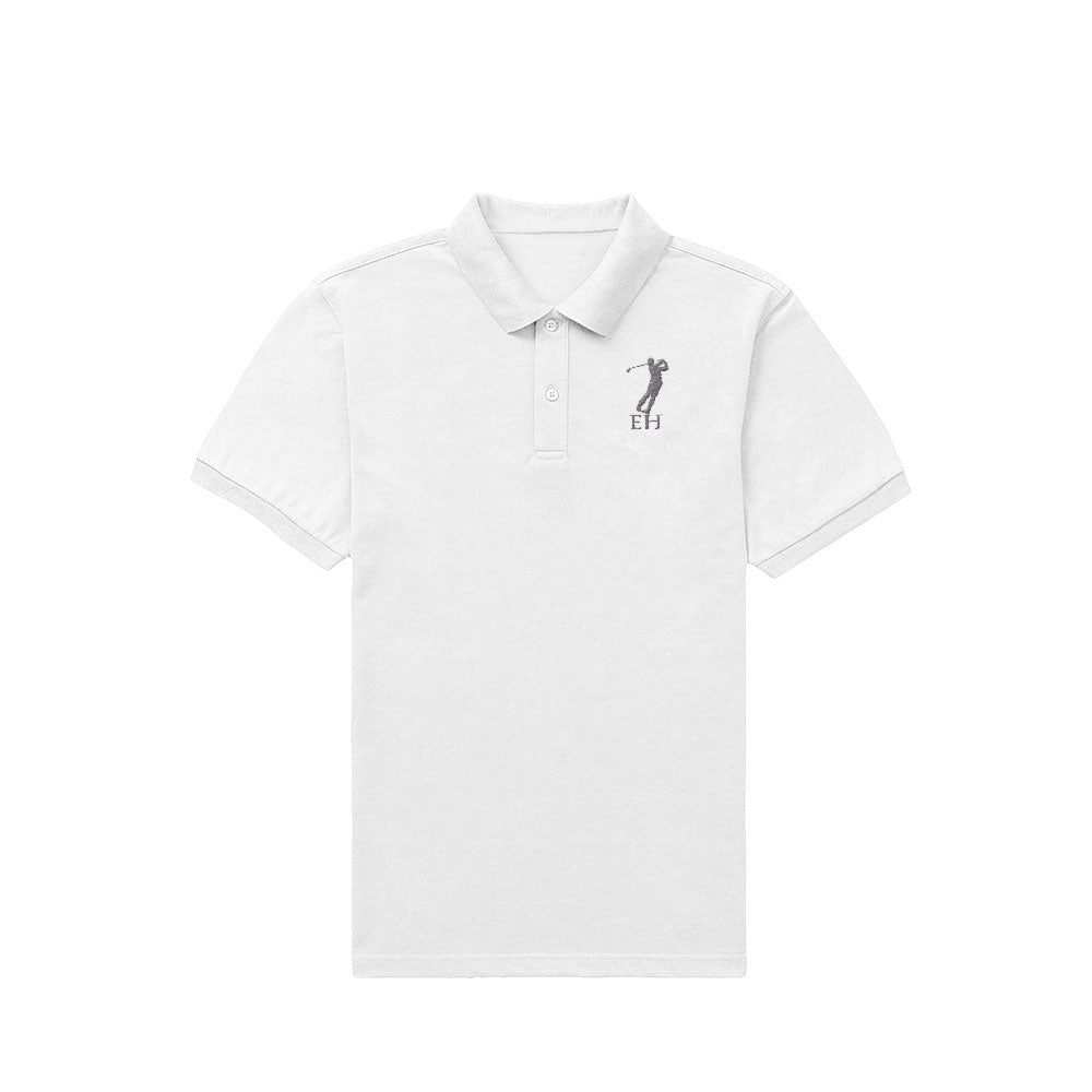 Personalized Men's Golf Polo Shirts Embroidered Short Sleeve Polo Shirt Gift for Golf Lover