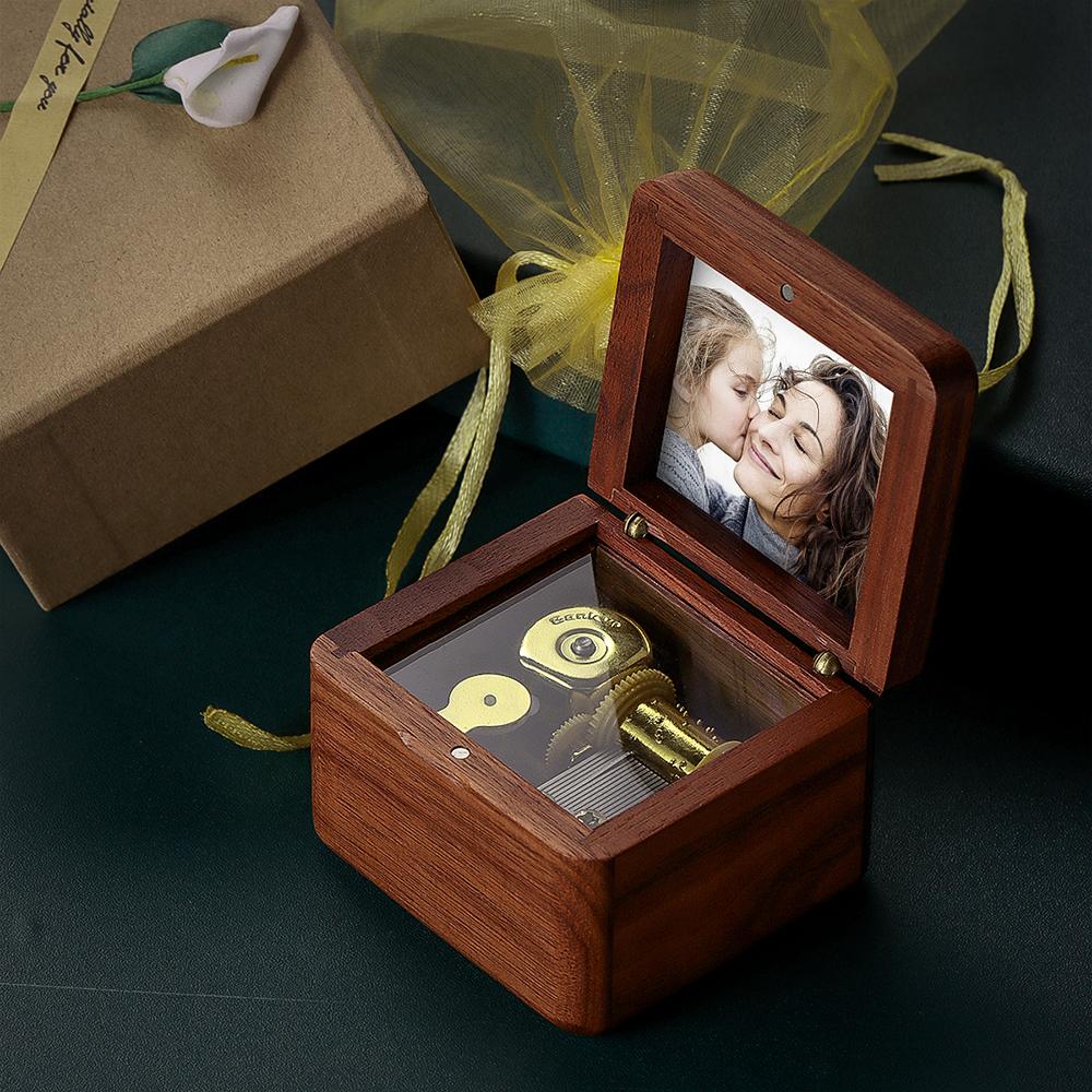 Personalized Wooden Vintage Photo Music Box