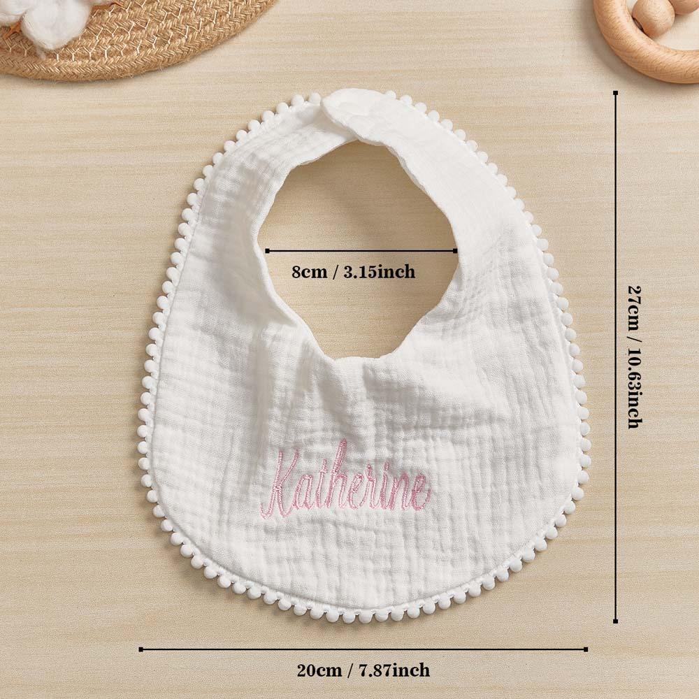 Personalized Baby Bib with Embroidered Name Gift for Baby