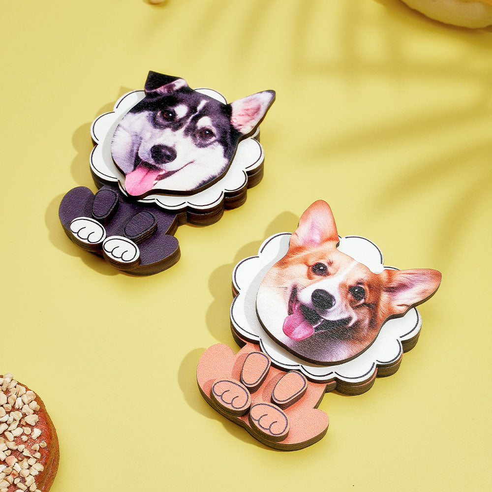 Personalized Pet Portrait Fridge Magnets Dog Refrigerator Magnet Home Decoration Gift for Pet Lover