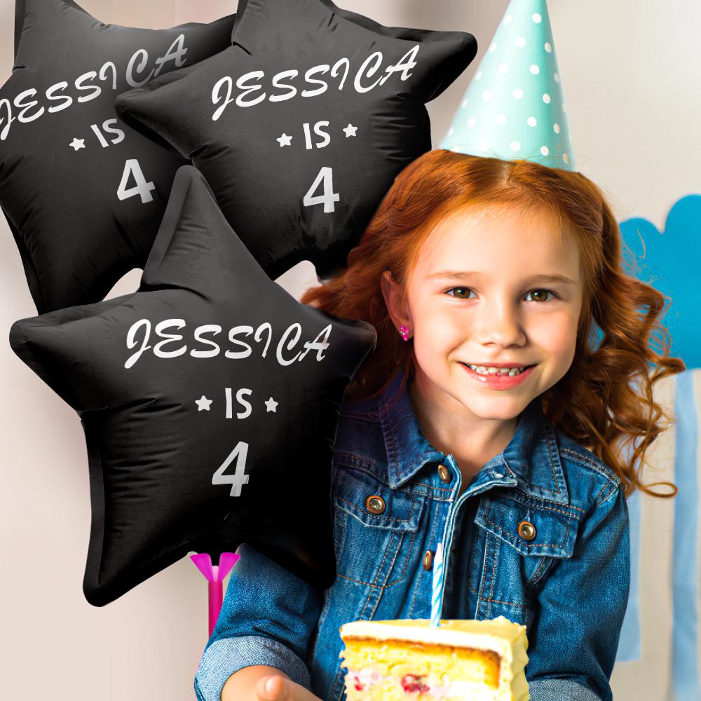 Personalized Star Birthday Balloons for Birthday Party Decoration Supplies