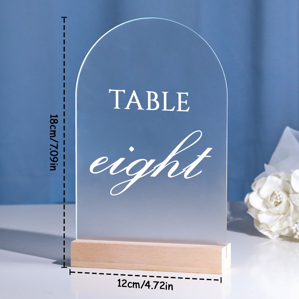 Personalized Wedding Table Numbers Custom Acrylic Table Numbers Wedding Reception Decor