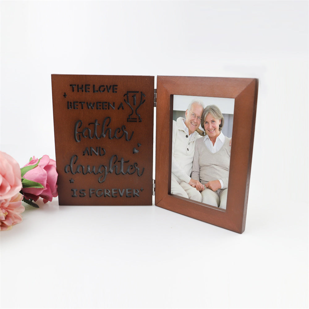 Personalized Photo Frame with Lights Gift for Father Mother Lover