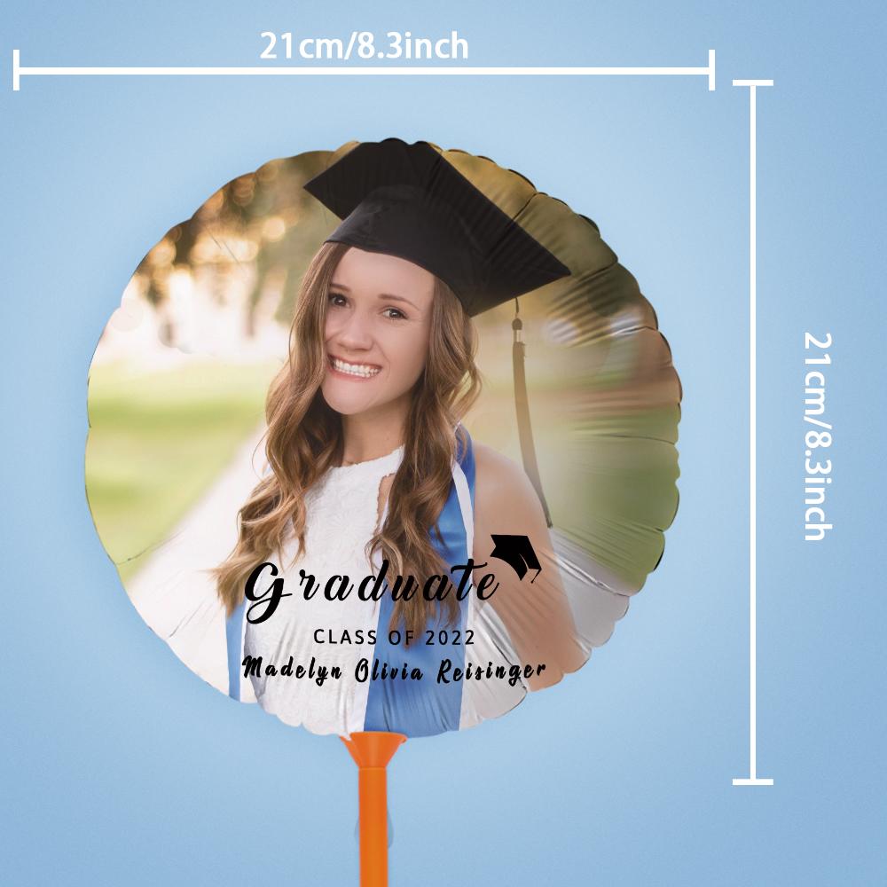 Custom Photo Balloons Graduation Party Balloons for 2022 Graduation Decor