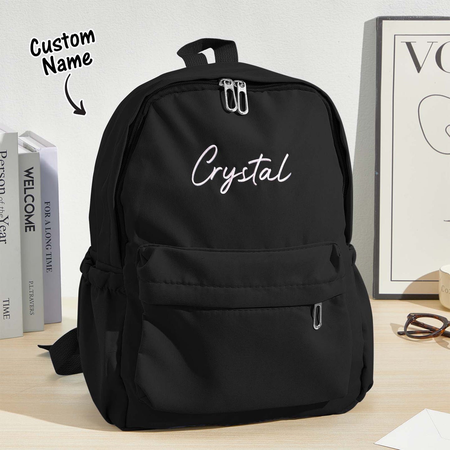 Personalized Backpack with Embroidery Name Child School Bag Back to School Gift for Kids