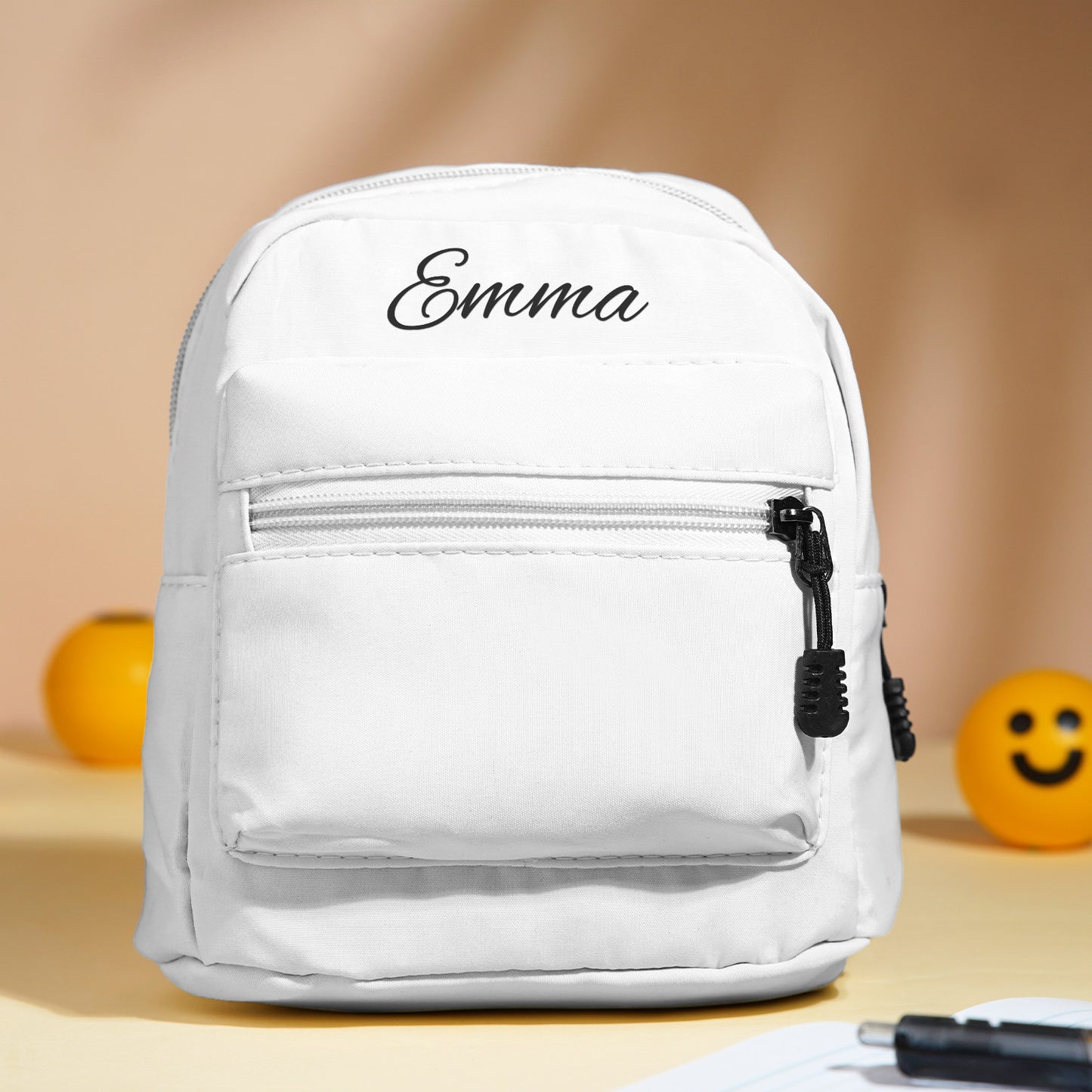 Personalized Mini Backpack with Name Simple School Bag Back to School Gift for Kids