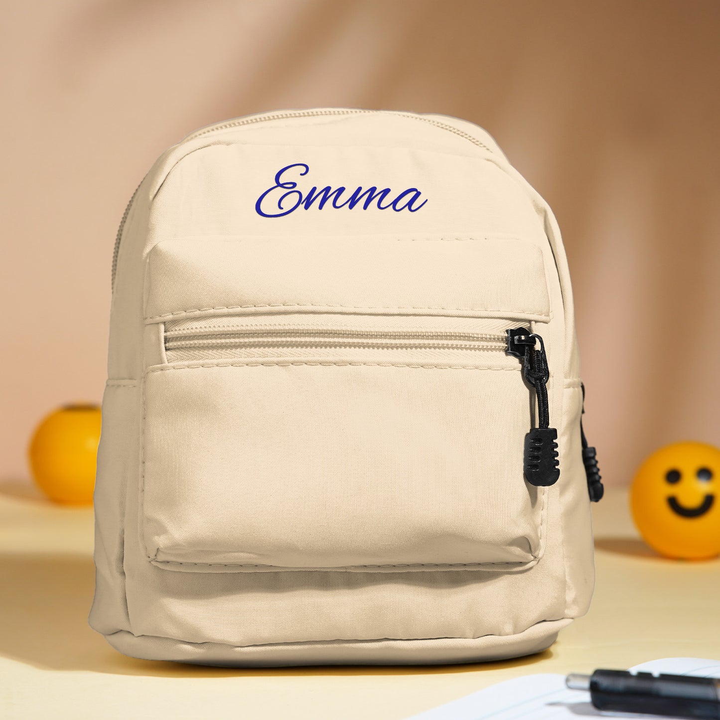 Personalized Mini Backpack with Name Simple School Bag Back to School Gift for Kids