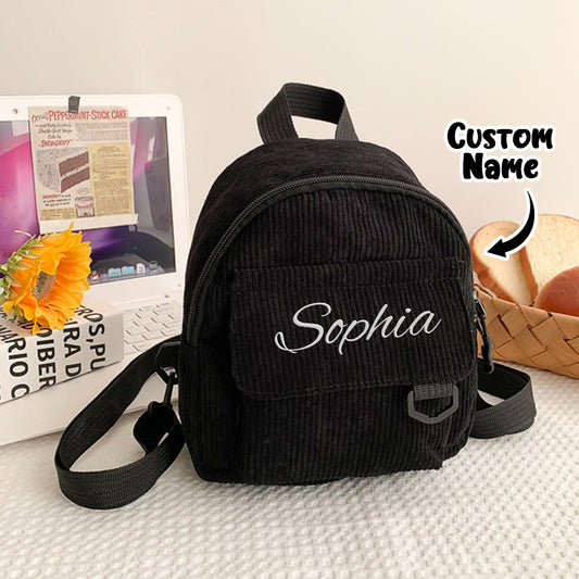 Personalized Mini Backpack with Name Child School Bag Back to School Gift